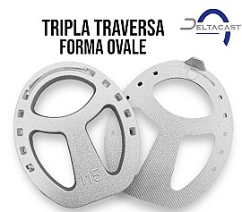 Deltacast STAR SHOES Trotto Pianella Alluminio Forma Ovale