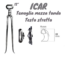 Icar Tenaglia Mezza Tonda Testa Stretta