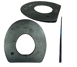 Double S Solette in Gomma Apertura Centrale Rialzata WEP