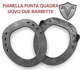 Visani UOVO Pianella PUNTA QUADRA in Ferro Front due Clip