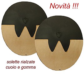 Soletta Rialzata di 3 gradi con inserto in Cuoio