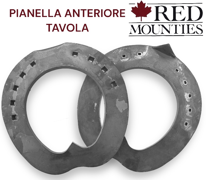 Red Mounties Ferro Pianella Sella a Tavola una Clip Front