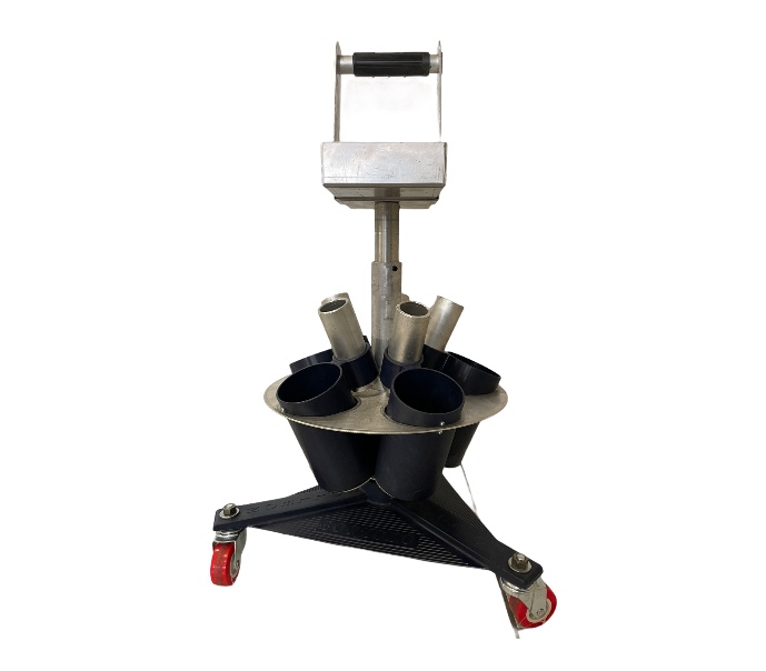 Colleoni Carrello Porta Attrezzi in Alluminio e Poliuretano Modello Bortolo