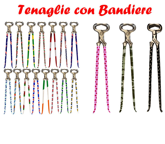 Tenaglia da Pareggio per Maniscalco con Manici Decorati