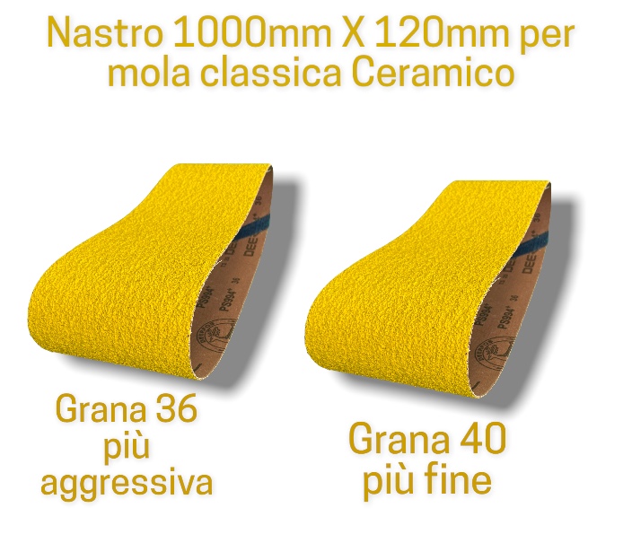 Sol Nastro Mola Ceramico Giallo 1000x120