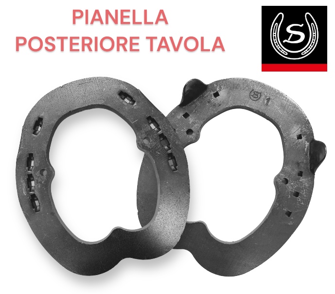 Double S MBB+2C Pianella Tavola in Ferro Hind due Clip