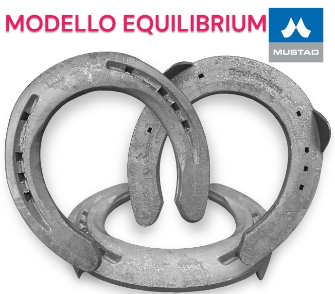 Mustad Ferro EQUI-LIBRIUM  21/23x9 due clip Front